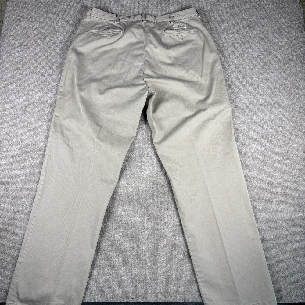 Polo Ralph Lauren Prospect Pants Mens 38x34 Beige Classic Chino‎ Cotton Pleated - Picture 7 of 10